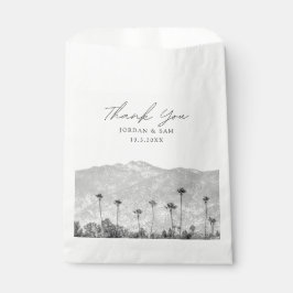 California Wedding Boho Foto Black & White Geschenktütchen