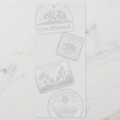 California Wedding Cake Menükarte (Rückseite)