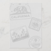 California Wedding Cake Menükarte (Rückseite)