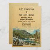 California Wedding Invitation Vintag Nature Einladung (Vorne/Hinten)