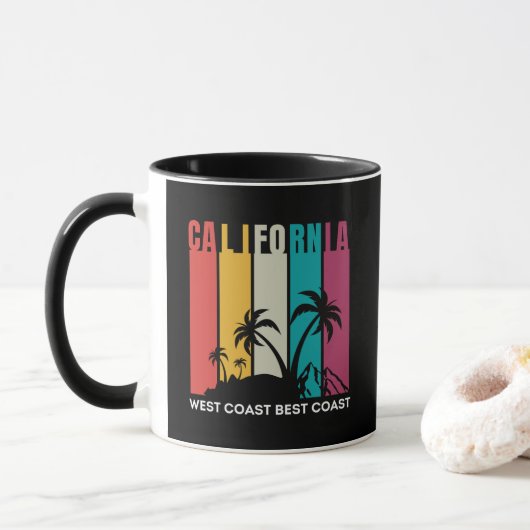 California West Coast Best Coast Tasse (Mit Donut)