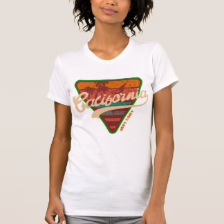 California Westküste Vintage Palmensonne T-Shirt