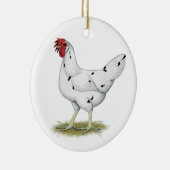 California White Hen Keramikornament (Rechts)