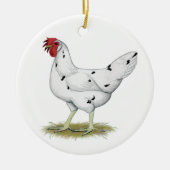 California White Hen Keramikornament (Vorne)