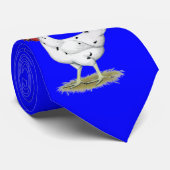 California White Hen Krawatte (Gerollt)