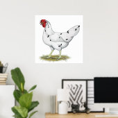 California White Hen Poster (Heimbüro)