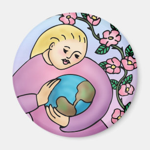 California Wild Rose Magnet