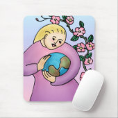 California Wild Rose Mousepad (Mit Mouse)