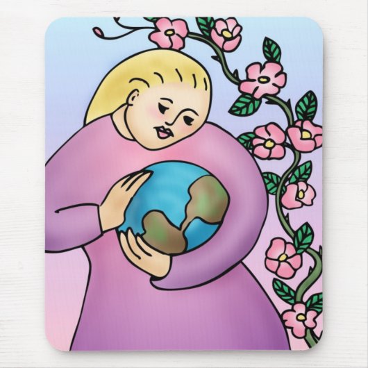 California Wild Rose Mousepad (Vorne)