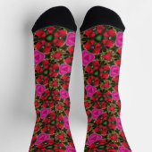 California Wild Rose Pattern Socken (Oben)