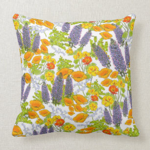 California Wildblumen Pillow Kissen
