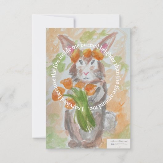 California Wildfire Relief Fundraiser Card Dankeskarte (Vorderseite)