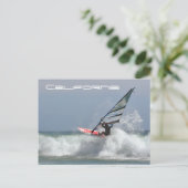 California Wind Surfer Postkarte (Stehend Vorderseite)