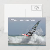 California Wind Surfer Postkarte (Vorne/Hinten)