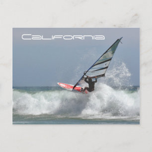 California Wind Surfer Postkarte