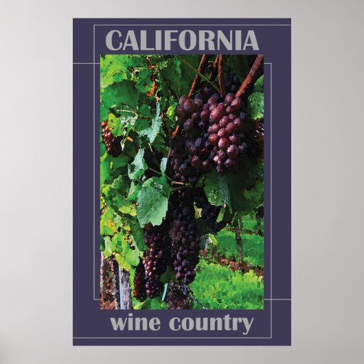 California Wine Country Poster (Vorne)