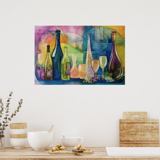 California Wine Poster (Küche)