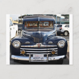 California Woody Classic Car Postkarte