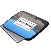 California Wüste Landschaft mit Namen und Monogram Laptopschutzhülle (Vorne Knopf)