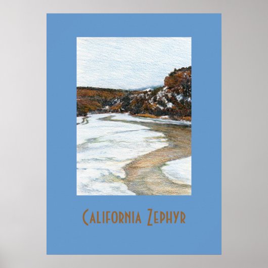 California Zephyr Travel Poster (Vorne)