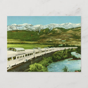 California Zephyr Zug, Colorado Rockies Vintage Postkarte