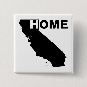 California Zuhause Button Abzeichen I Liebe