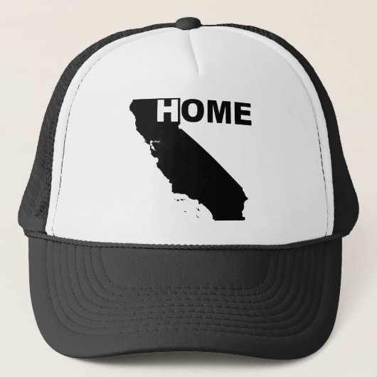 California Zuhause Cap Hat Truckerkappe (Vorderseite)