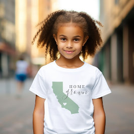California Zuhause Grown | Staat-Karte bearbeiten Baby T-shirt