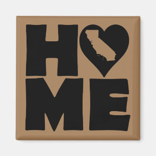 California Zuhause Heart Staat Kühlschrankmagnet