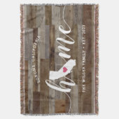 California Zuhause Staat Personalisierte Holzaussi Decke (Vorderseite Vertikal)