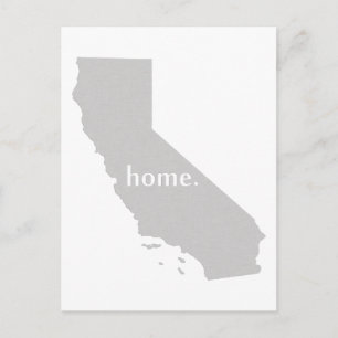 California Zuhause Staat Shaped Californian Cali G Postkarte