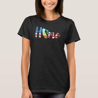 California Zuhause Staatsstolz Map Usa T-Shirt