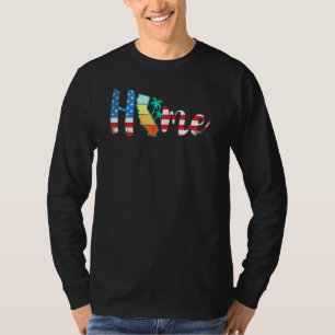 California Zuhause Staatsstolz Map Usa T-Shirt