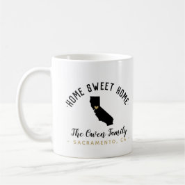 California Zuhause Sweet Zuhause Family Monogram T Kaffeetasse