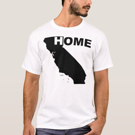 California Zuhause weg von Zuhause T Tee Shirt (Vorderseite)