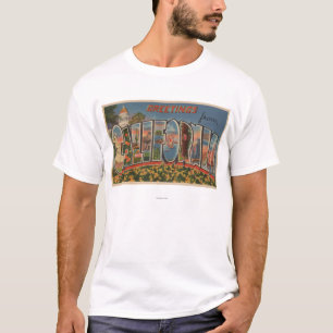 CaliforniaLarge Buchstabe ScenesState T-Shirt