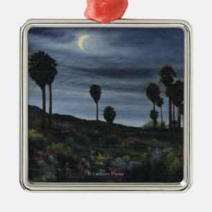CaliforniaMoonlit Ansicht bei neunundzwanzig Ornament Aus Metall
