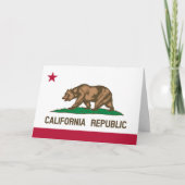 Californian Flag, Flag of California Karte (Vorderseite)