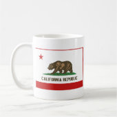 Californian Flag + Map-Tasse Kaffeetasse (Links)
