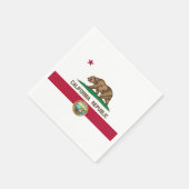 Californian Flag & Seal, Flag of California Serviette (Ecke)