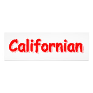 "Californian" Niedliches Design. Jetzt kaufen Fotodruck