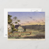 Californian Ranch Postkarte (Vorne/Hinten)