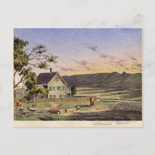 Californian Ranch Postkarte (Vorderseite)