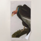 Californian Vulture Birds of America Audubon Print Strandtuch (Vorderseite)