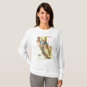 CaliforniaPanoramic Karte T-Shirt (Vorne ganz)