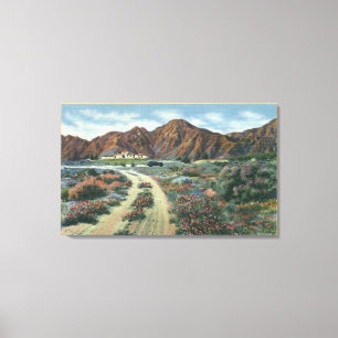 CaliforniaScenic Desert View of Residence Leinwanddruck