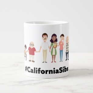 #californiasibs jumbo-Tasse