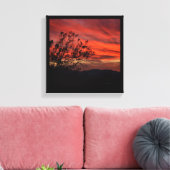 Californis Sunset Leinwanddruck (Insitu (Wohnzimmer))