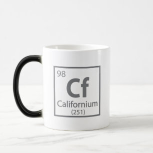 Californium - Wissenschaftliche Periodische Tabell Verwandlungstasse
