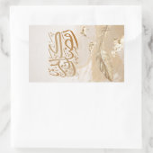 CALIGRAPHY RECHTECKIGER AUFKLEBER (Tasche)